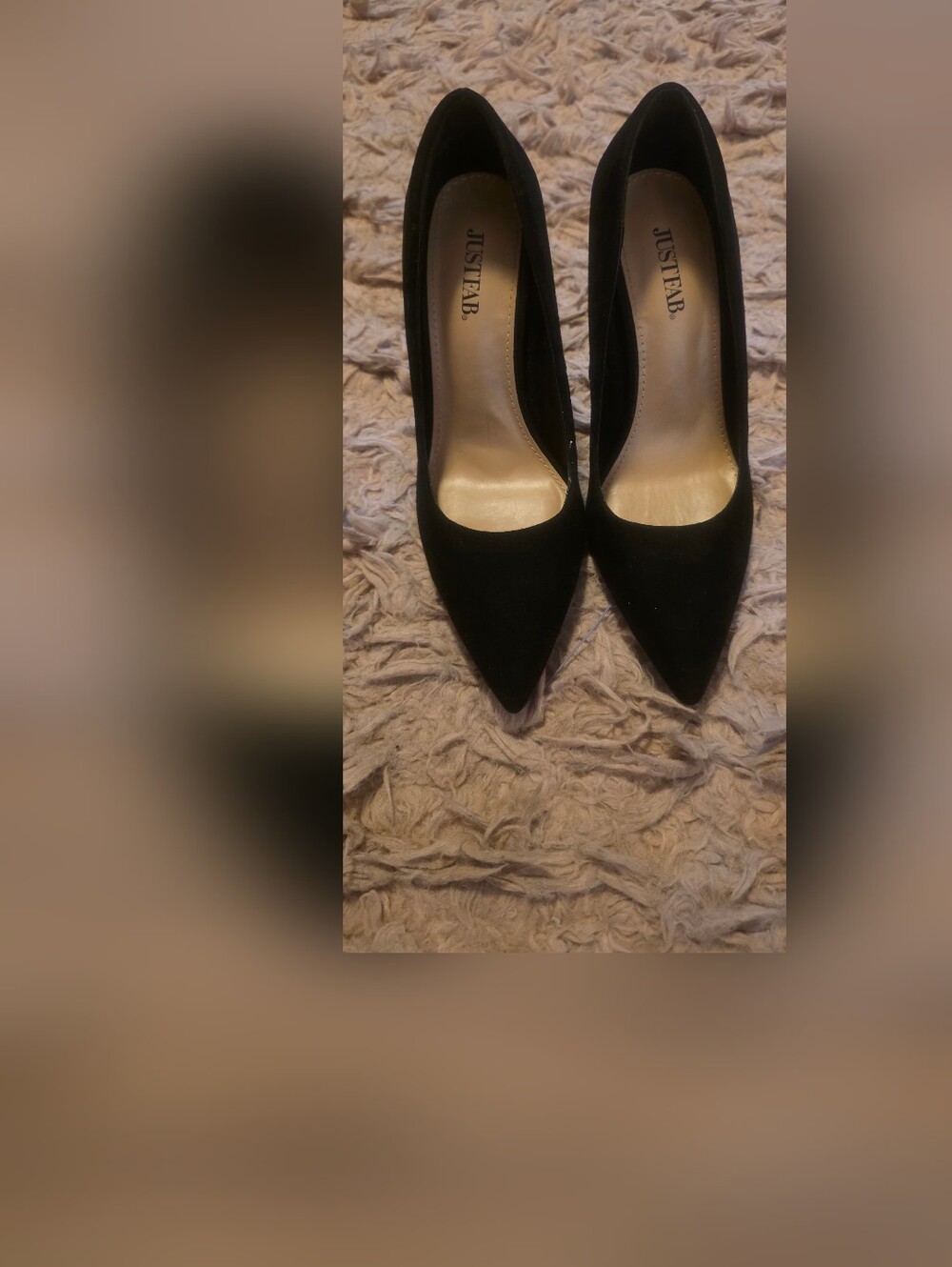JustFab Black Pointed Toe Women's Flats - Sleek Everyday Style